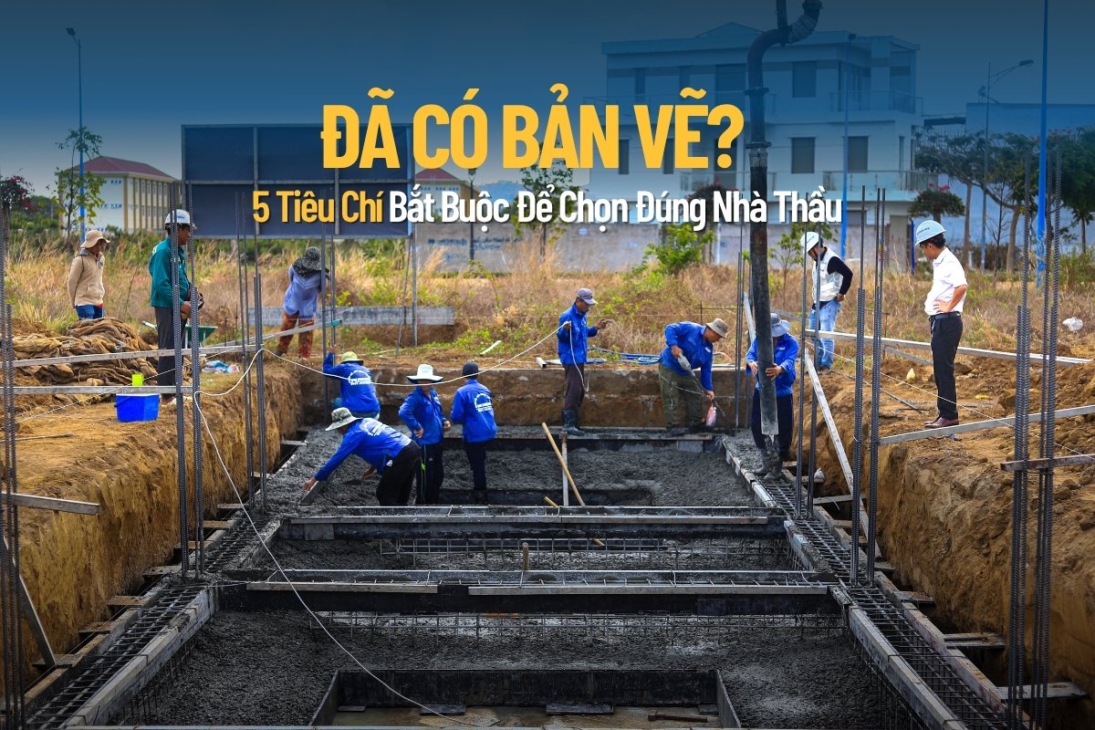 thi công nhà đã có bản vẽ