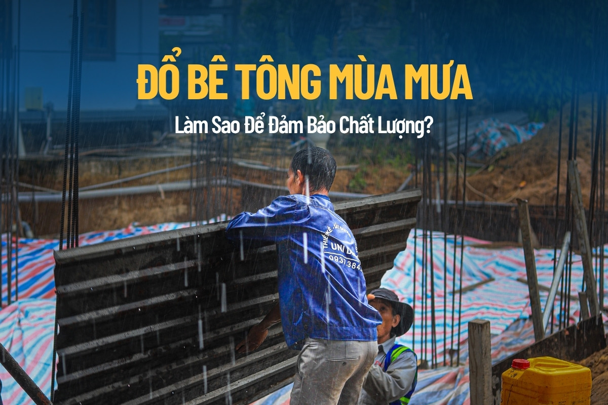 đổ bê tông mùa mưa - xây nhà trọn gói vũng tàu