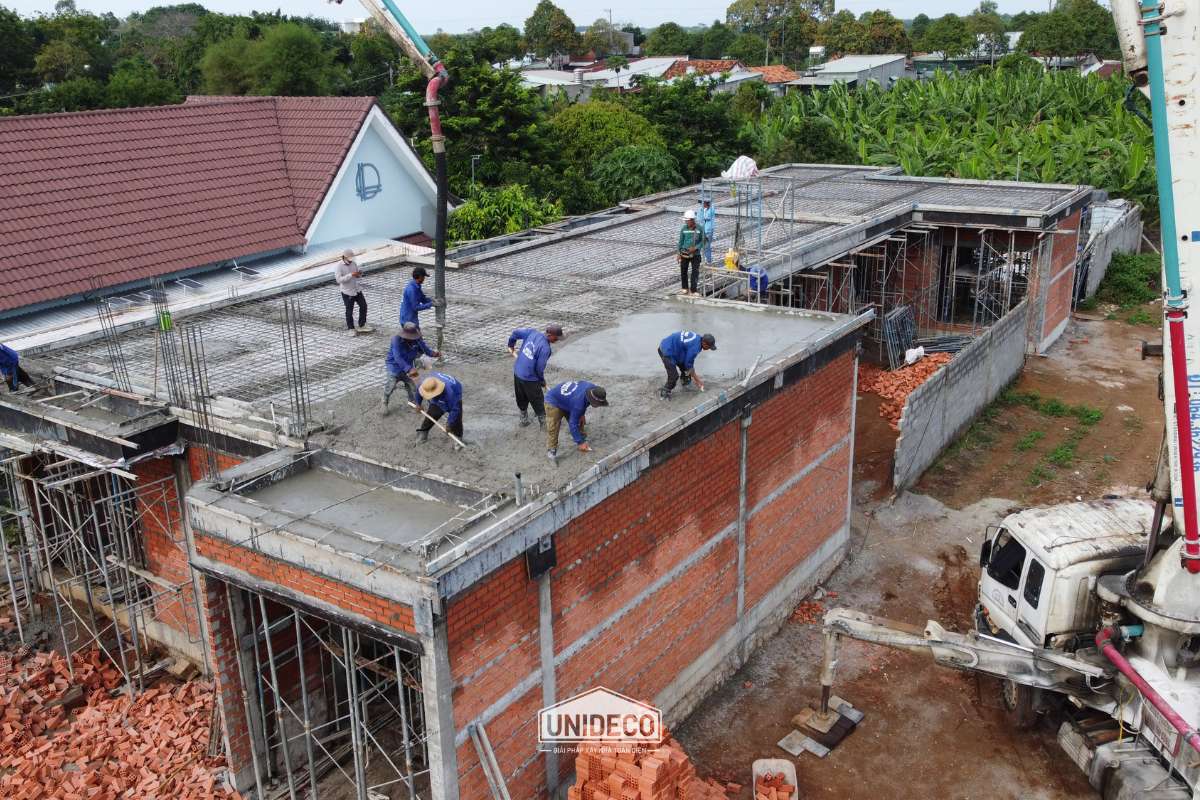 Công trình đang thi công tại Long Điền, BRVT.
