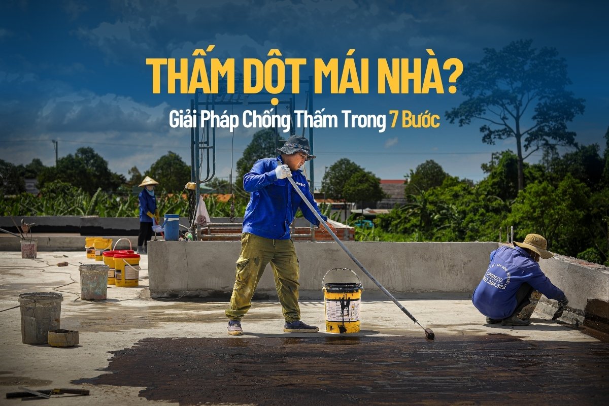 quy trình chống thấm mái - xây nhà trọn gói tại bà rịa vũng tàu
