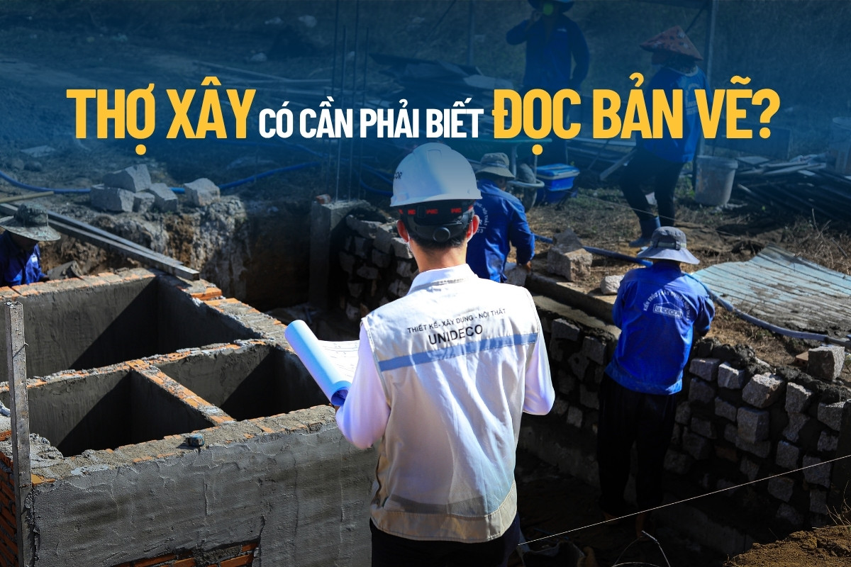thợ xây có cần biết đọc bản vẽ