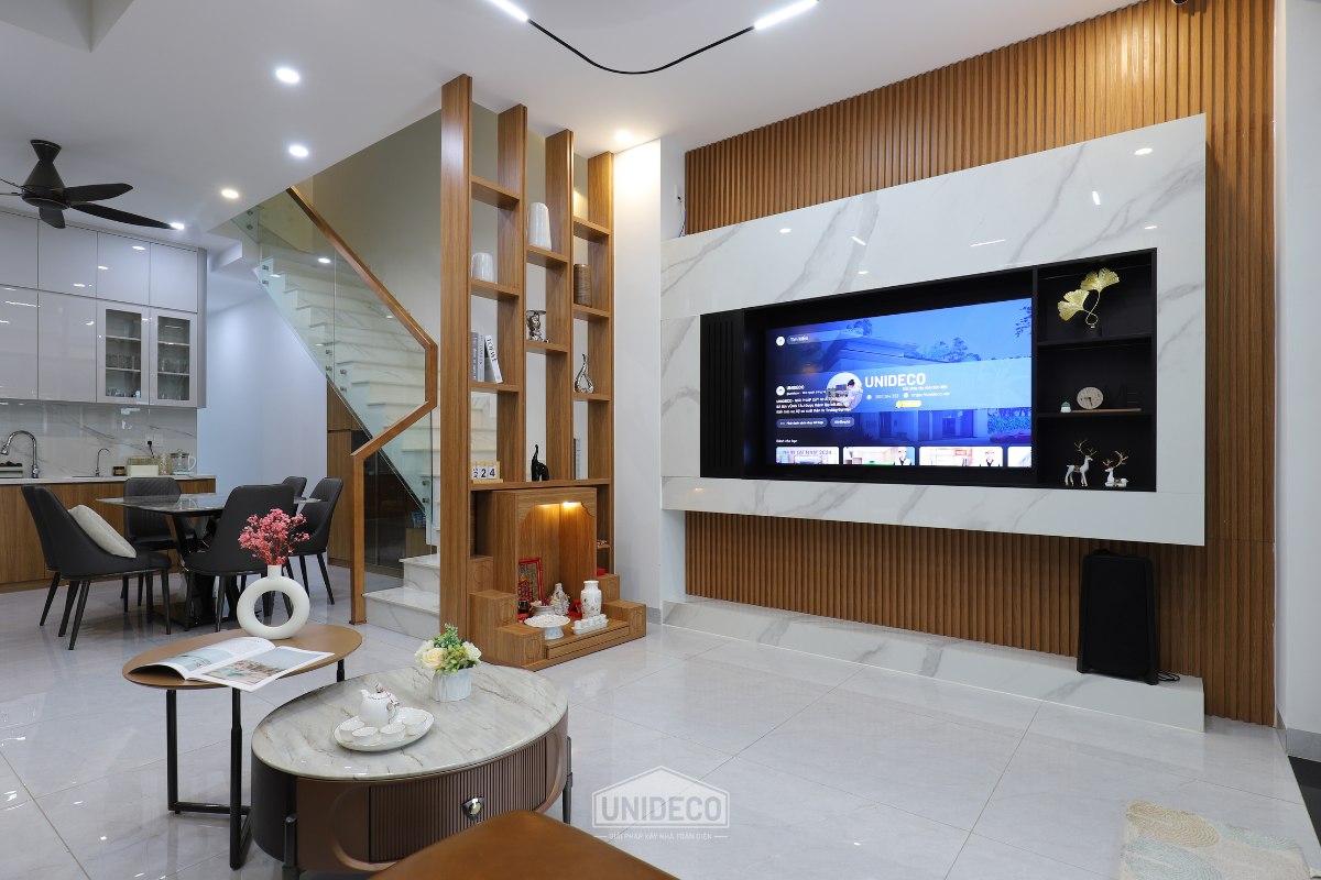 Tận dụng ánh sáng tự nhiên và không gian mở là giải pháp tối ưu không gian nhà phố nhỏ Vũng Tàu.