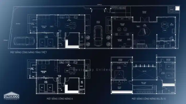 mặt bằng công năng L's Villa