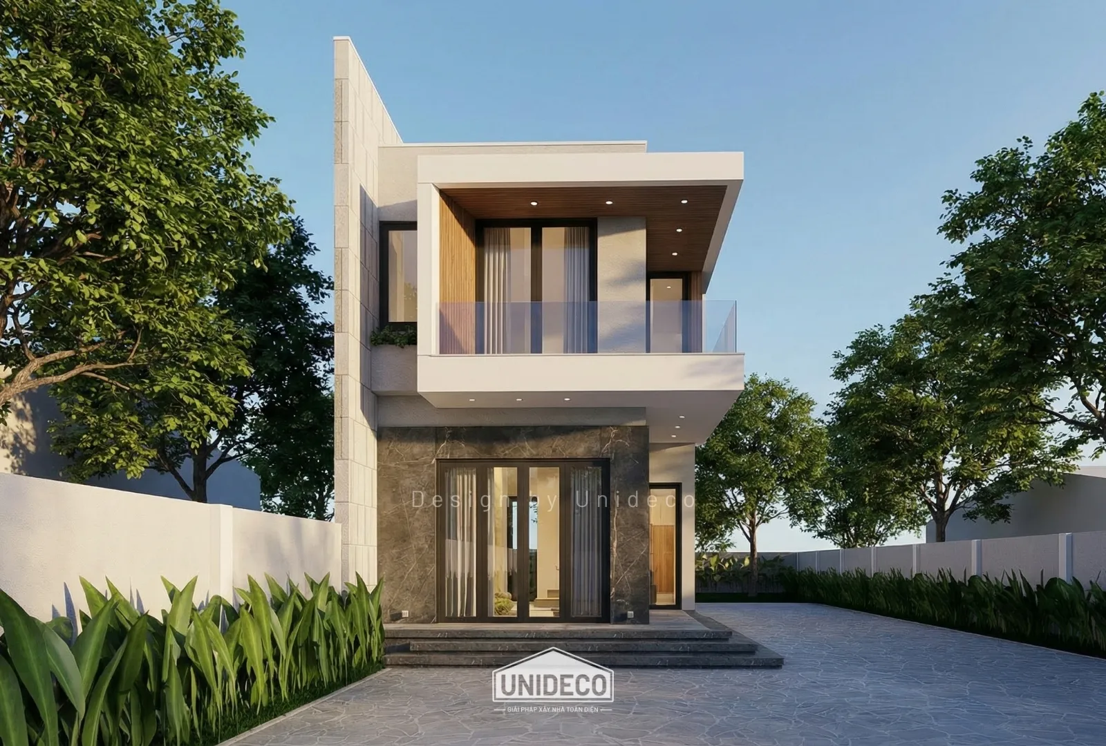 Kiến Trúc Hiện Đại Nhà Phố 2 Tầng