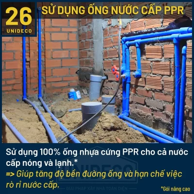 Tiêu chuẩn thi công Unideco ống nhựa PPR