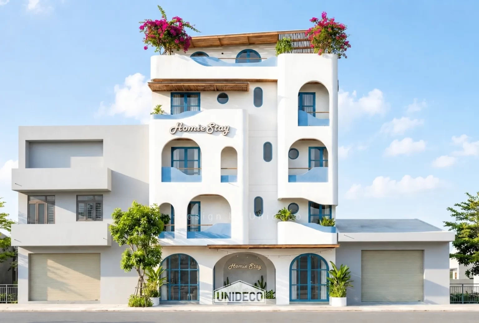Công trình dịch vụ homie stay Santorini