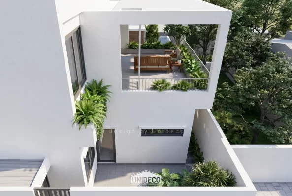Nhà phố 2 tầng hiện đại, tối giản Châu Đức, HCM