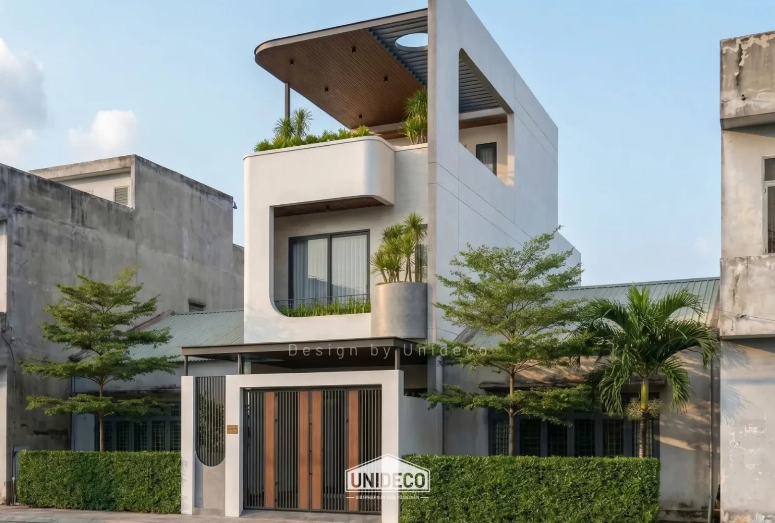 Nhà phố 3 tầng hiện đại long điền