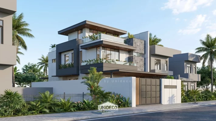 Biệt thự hiện đại 3 tầng BR