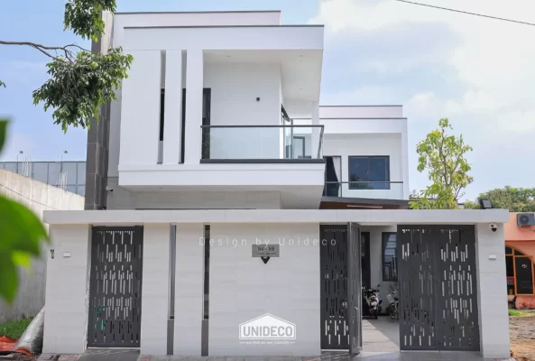 Hình ảnh thực tế nhà phố 2 tầng hiện đại Tân Thành, HCM