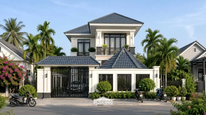 Biệt thự tân cổ điển 2 tầng mái Nhật Phú Mỹ